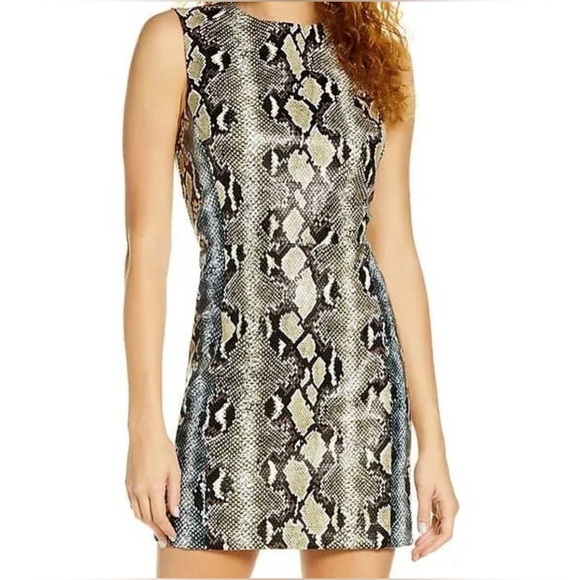 French Connection Dresses & Skirts - French Connection — Color, Multicolor Snakeskin — Size 8 — Like New, Worn Once